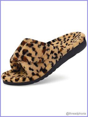Orthopedic Slippers Arch Support Open Toe Terry Cloth EVA House Shoes